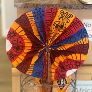 African Ankara Handmade Fans
